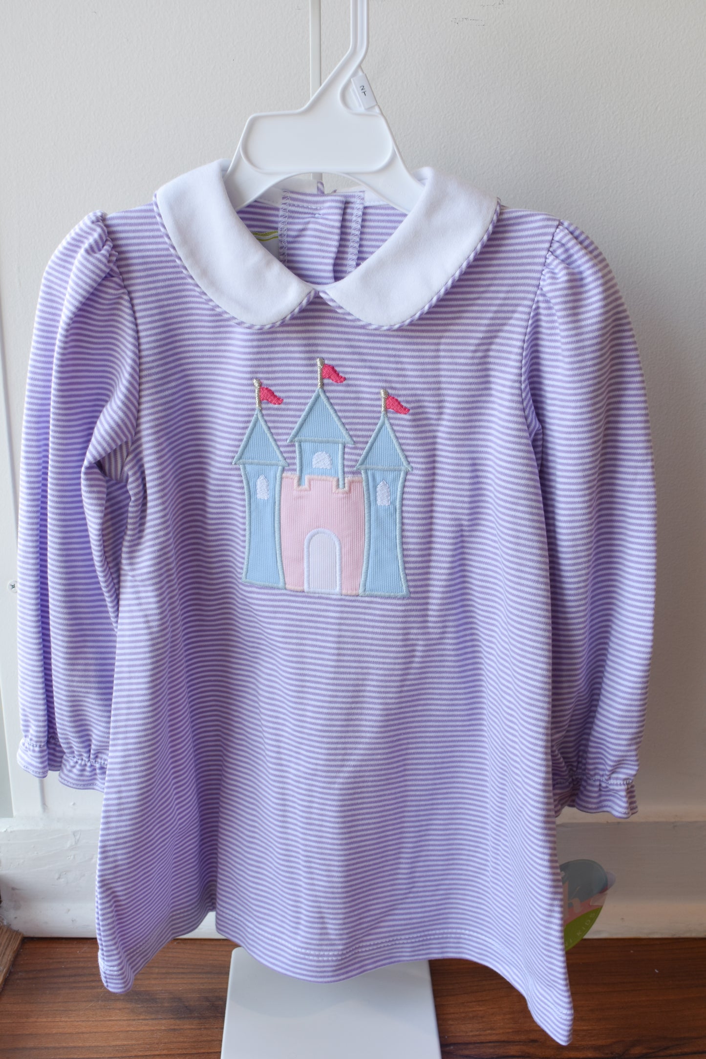 Princess Castle Louisa Dress Lavender Stripe Knit