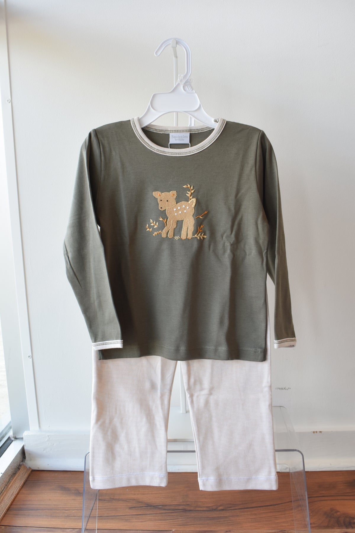Fawning Around Green Pant Set