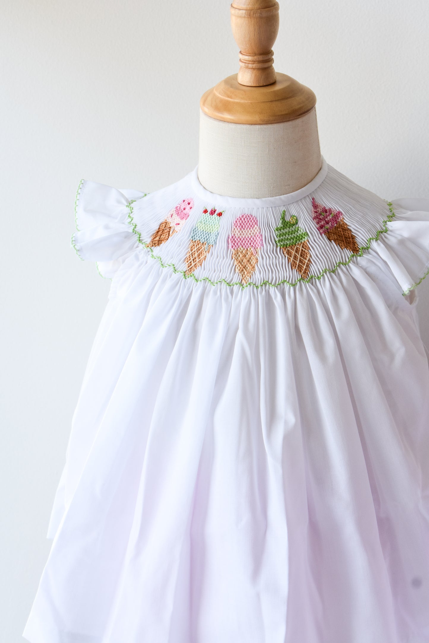 Emma Ice Cream Smocked Bloomer Set
