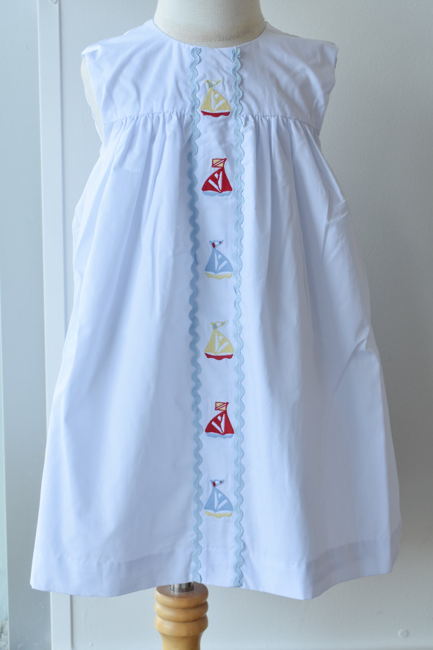 Sleeveless Tabitha's Teacher's Pet Dress-Worth Ave Sailboats