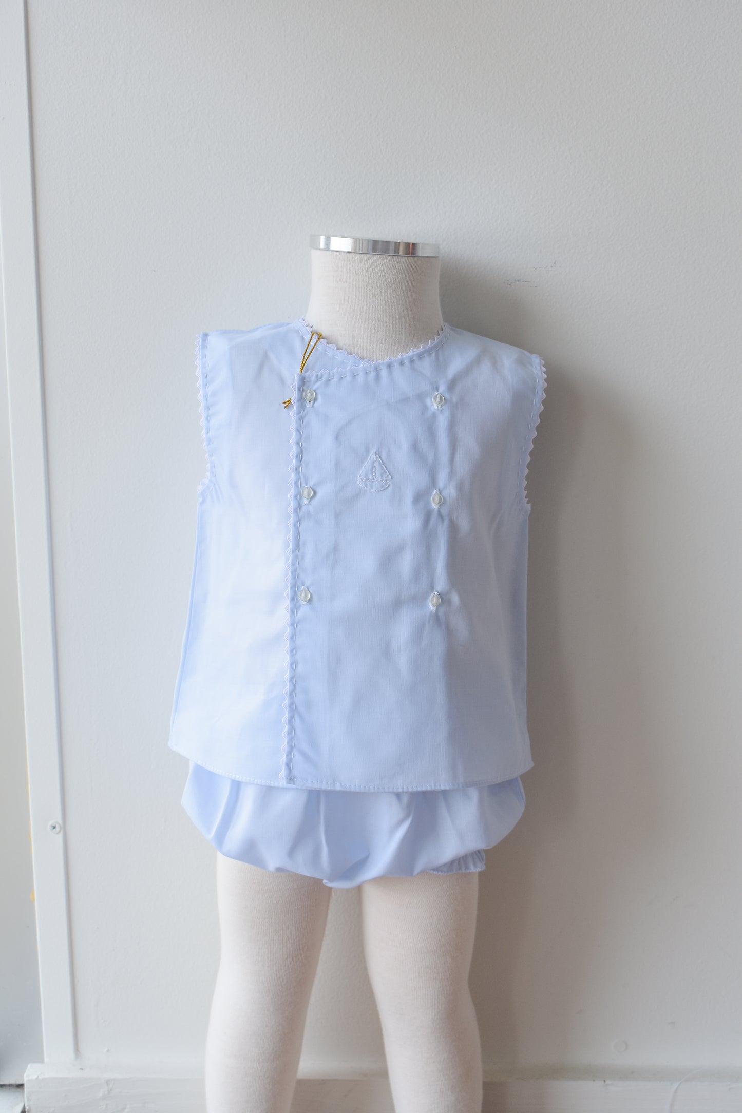 Boy’s Sailboat Diaper Set in Blue