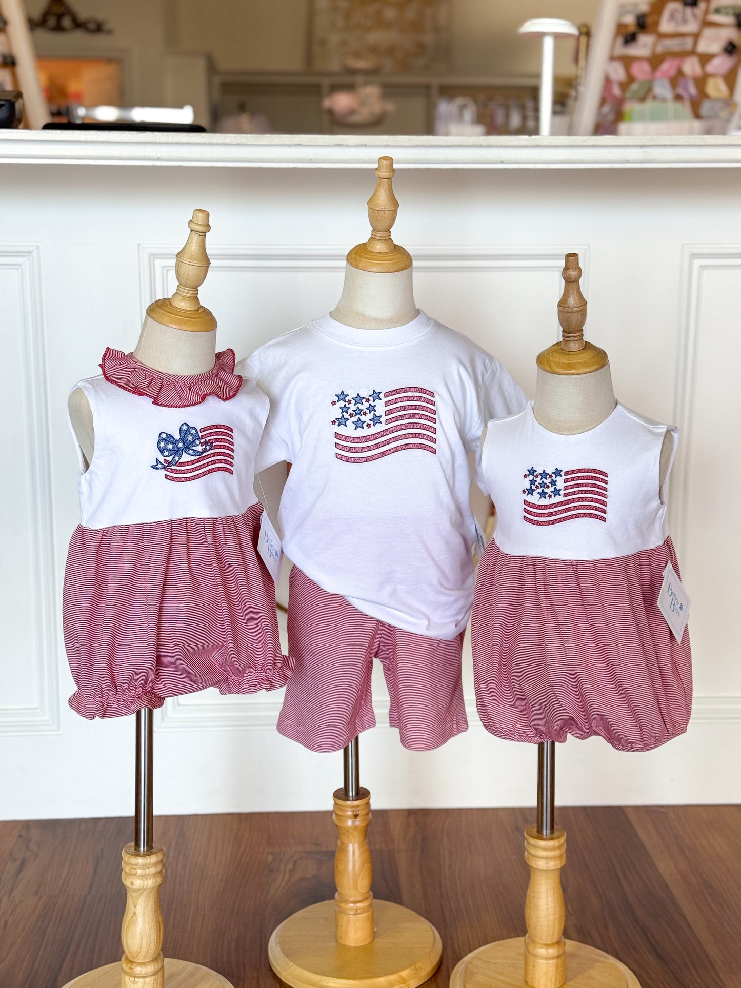 Boy's Flag Knit Bubble