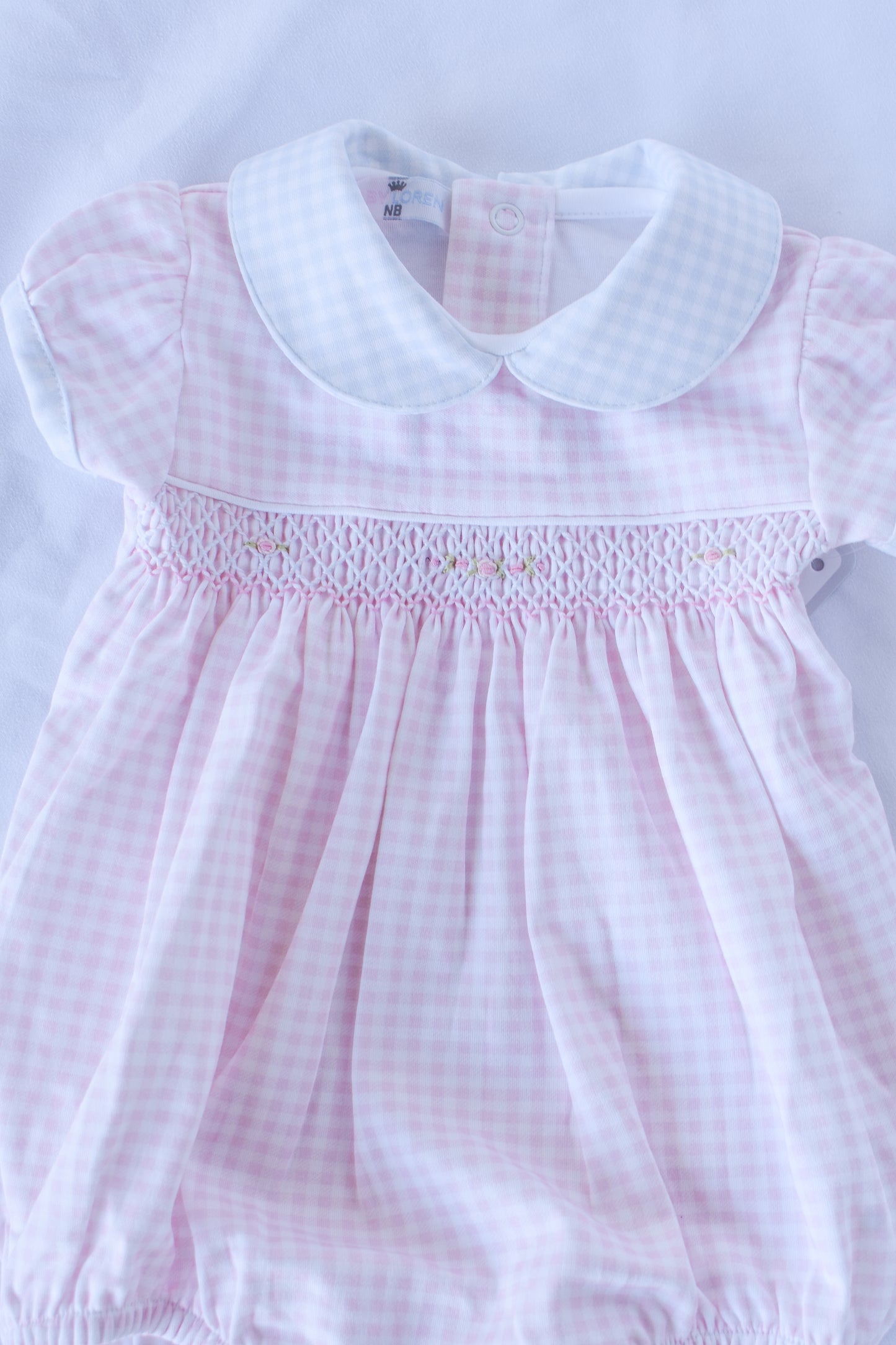 Bluebell & Blush Rosette Knit Bubble