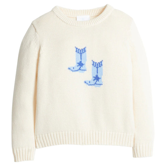 Blue Spurs Boy's Intarsia Sweater