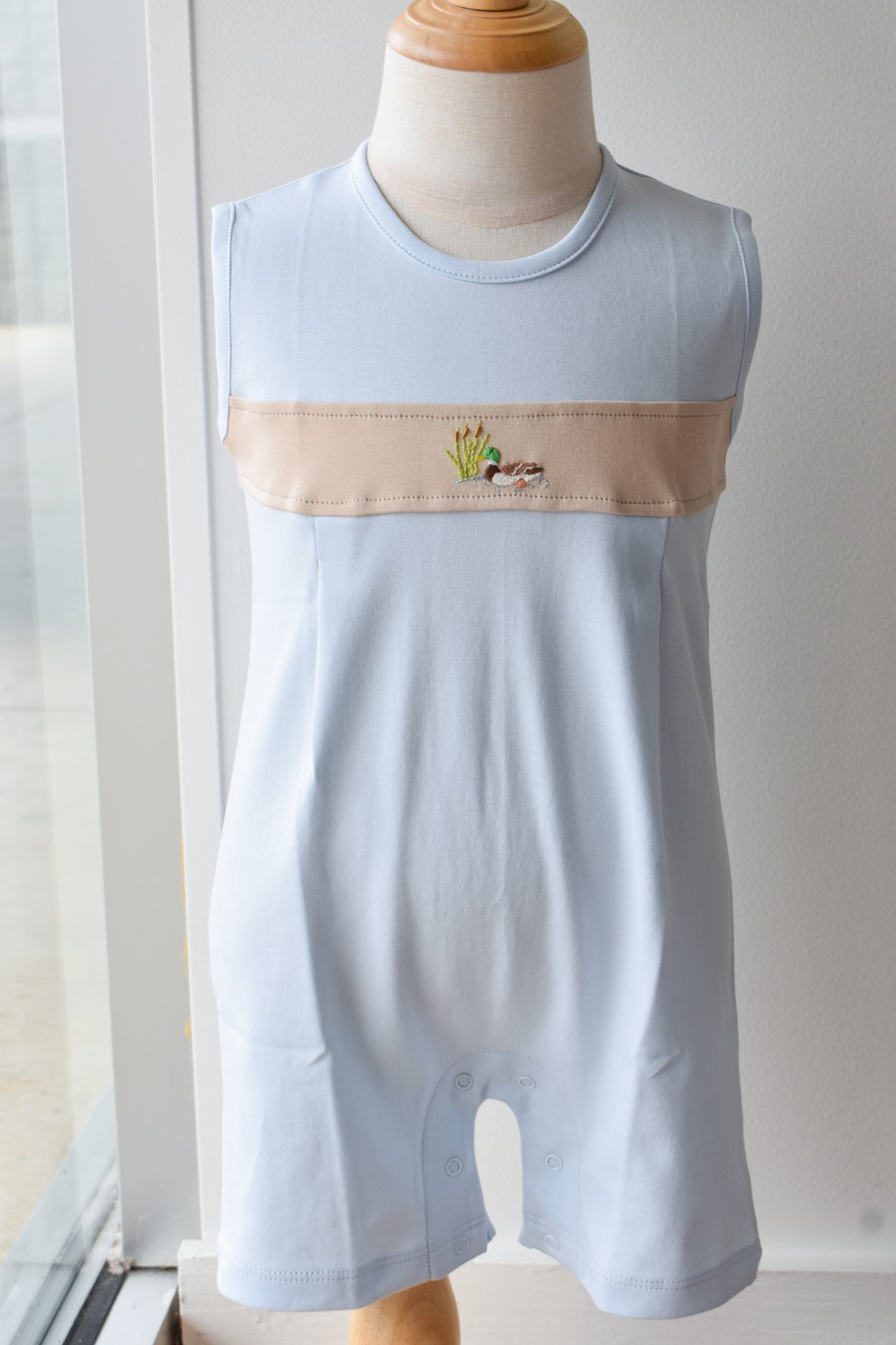 Mallard n Cattails Pleated Sunsuit