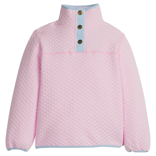 Classic Quilted Bubblegum Pink Pullover