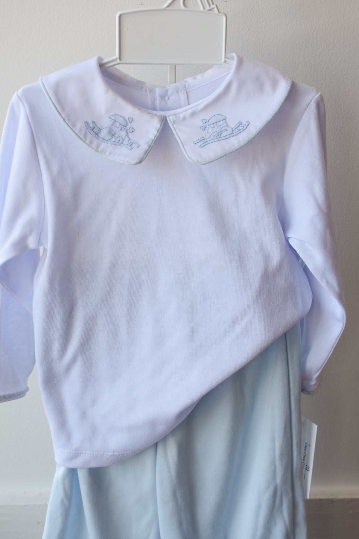 Choo Choo Cutie Banded Knit Pant Set