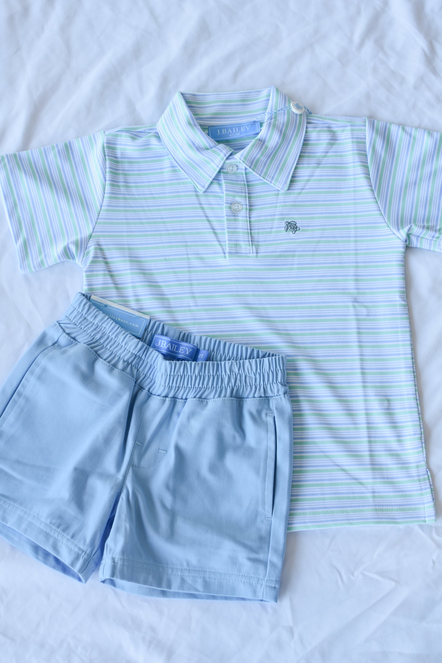 Performance Polo S/S-Pinehurst Blue Striped