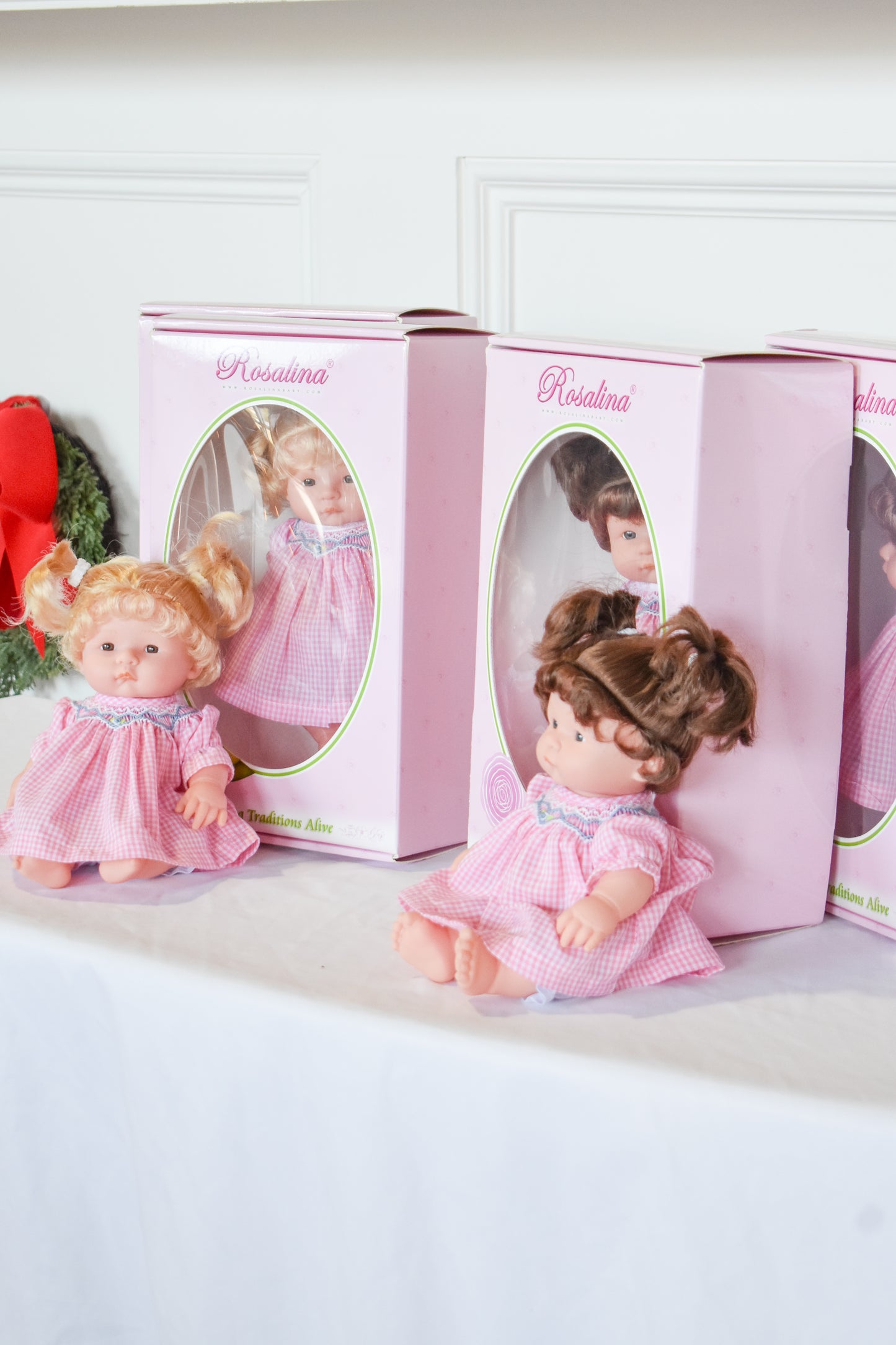 Suzie Mini Doll-Blonde w/ Pink Gingham Dress