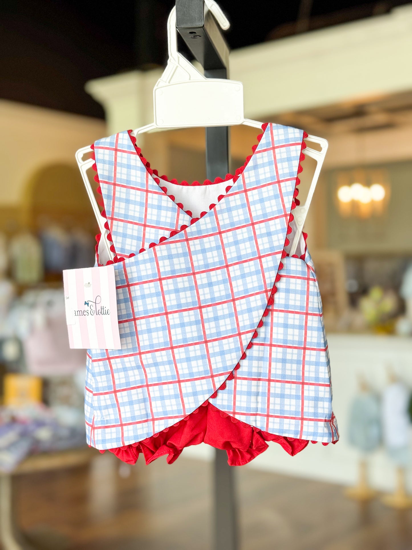 “Plaid” To Be An American! Sammy Bloomer Set