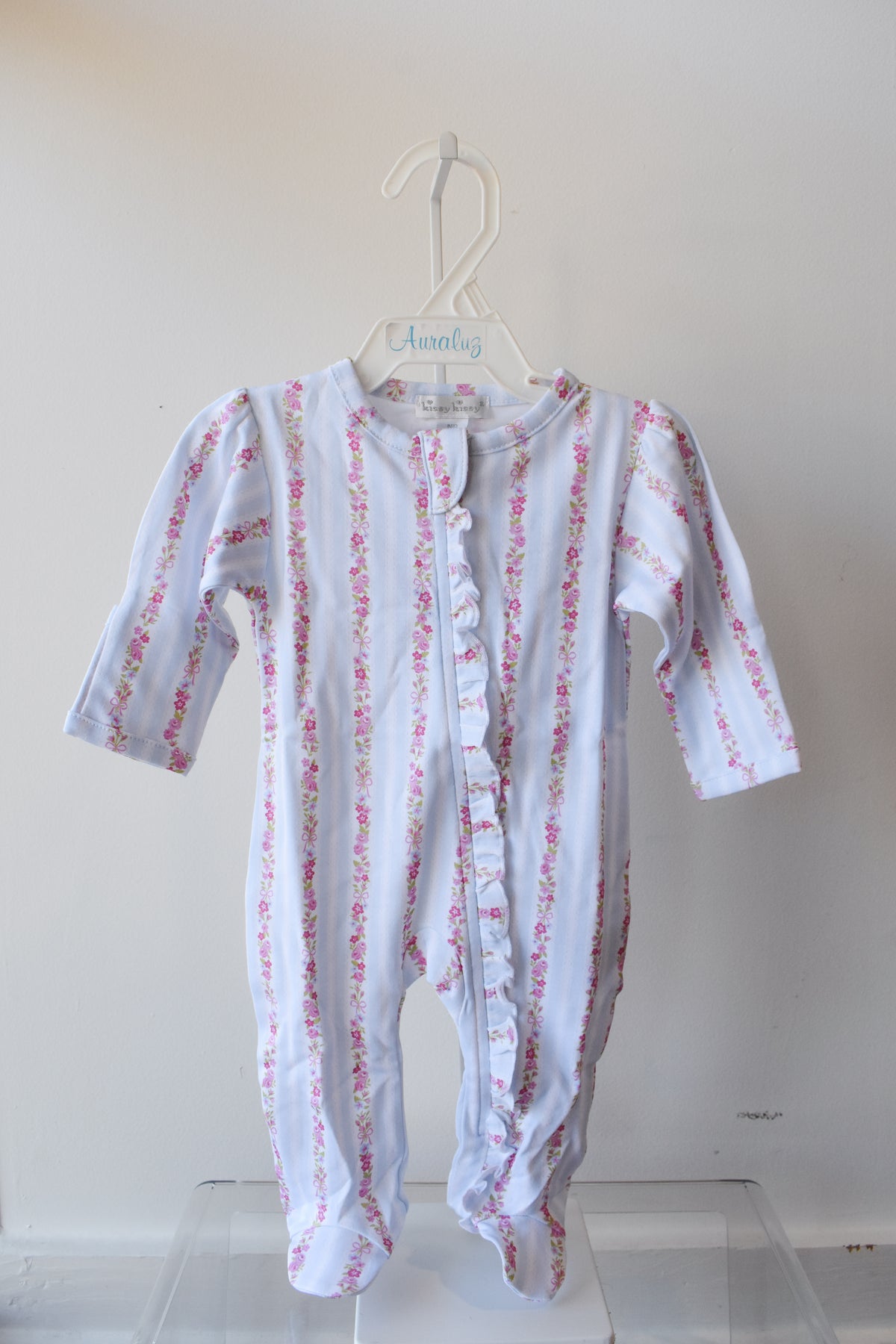 Rose Renaissance Zipper Footie
