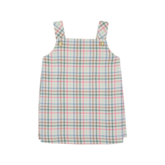 Pleated Ginny Jumper-Manalapan Plaid