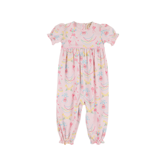 Short Sleeve Britt Romper-Golden Birthday