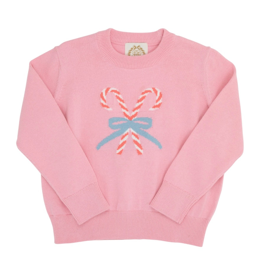 Isabella's Intarsia Sweater-Hamptons Hot Pink/Candy Canes