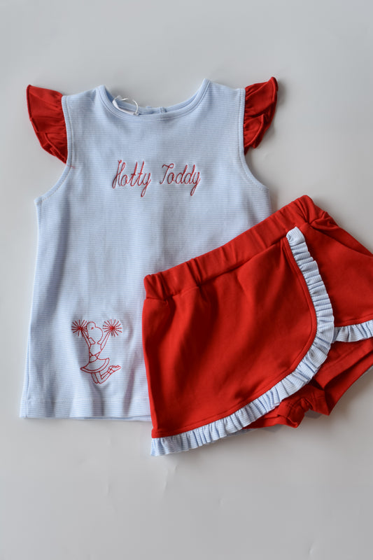 Hotty Toddy Cheerleader Skort Set