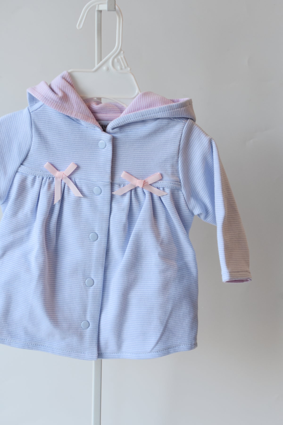 Blue Mini Stripe Bow Jacket