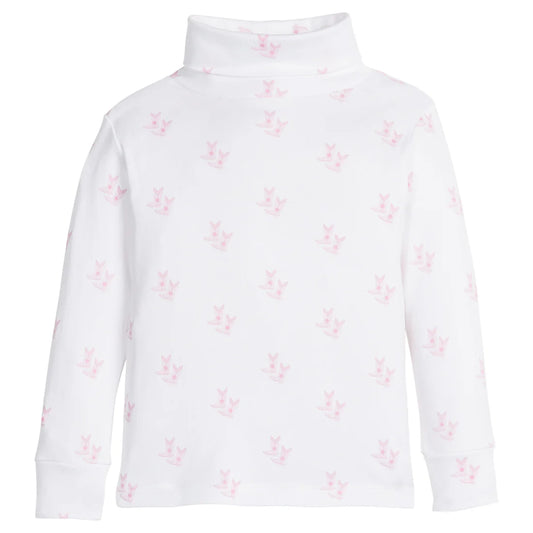 Boot Scootin' Pink Printed Turtleneck