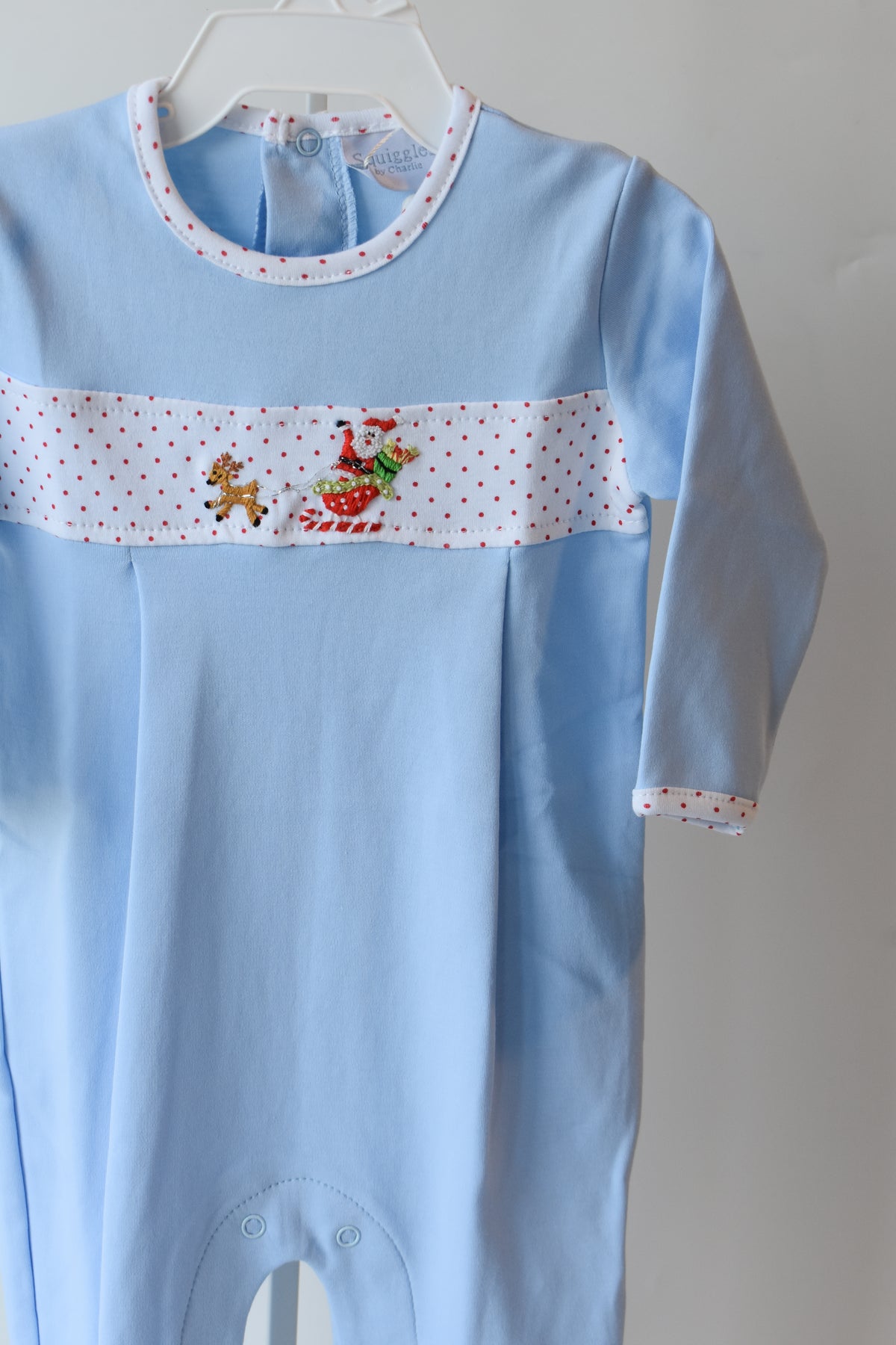 Santa in the Sky Long Romper