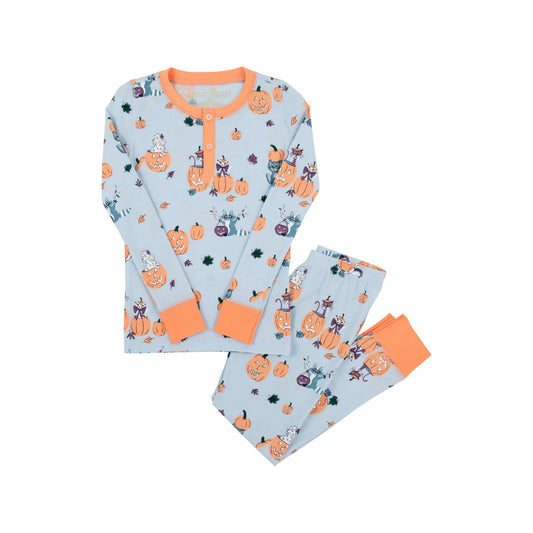 Payton Pajama Set-Blue Candy and Critters