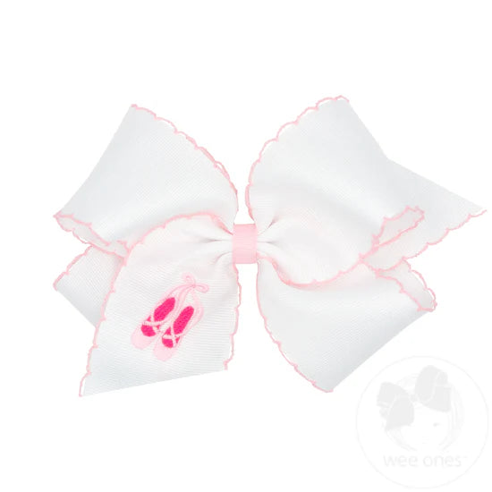 King Moonstitch Embroidered Classic Bow