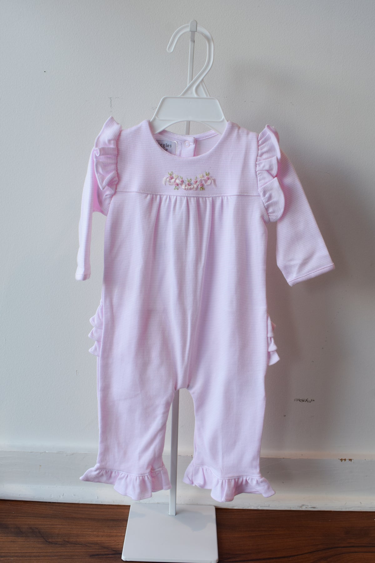 Petal Pink Long Sleeve Romper