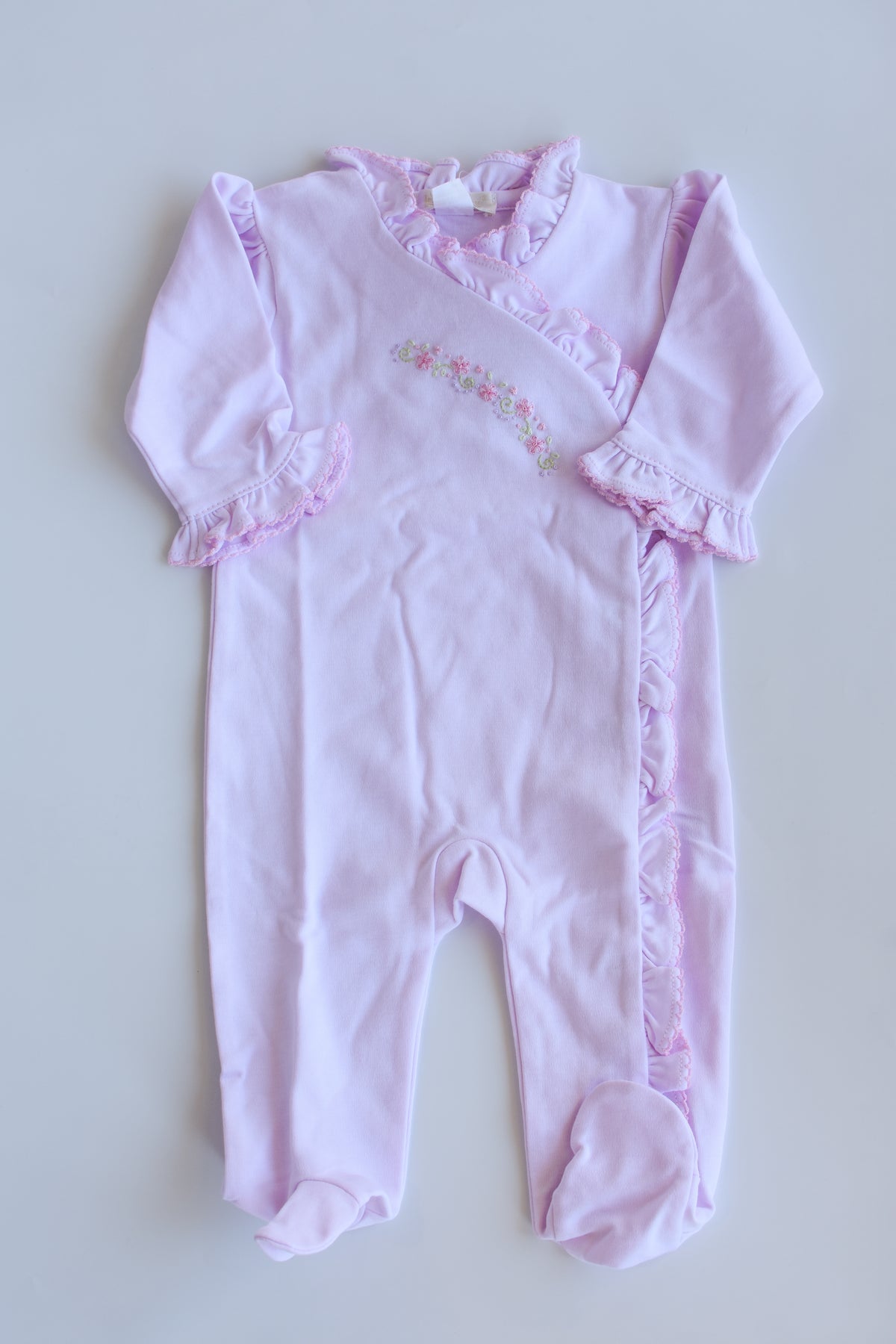 Fall Florals Premier Hand Embroidered Footie