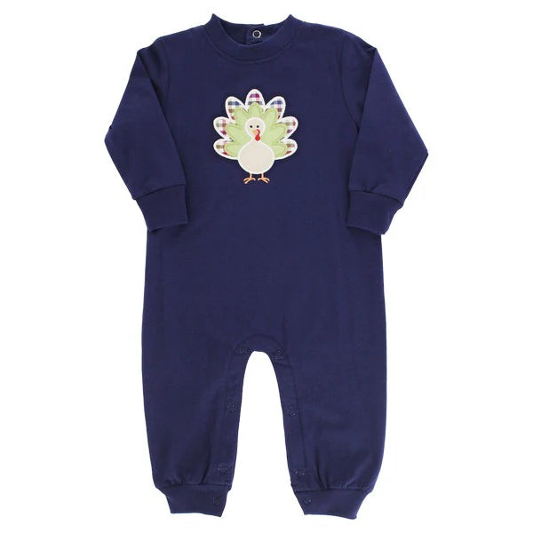 Bailey Boys-Turkey Knit Romper