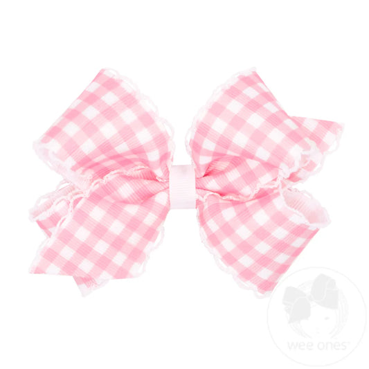 King Moonstitch Gingham Classic Bow