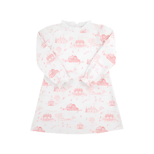 York Town Toile Lizzie's Luxe Dress