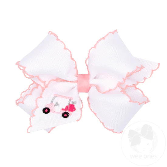 King Moonstitch Embroidered Classic Bow