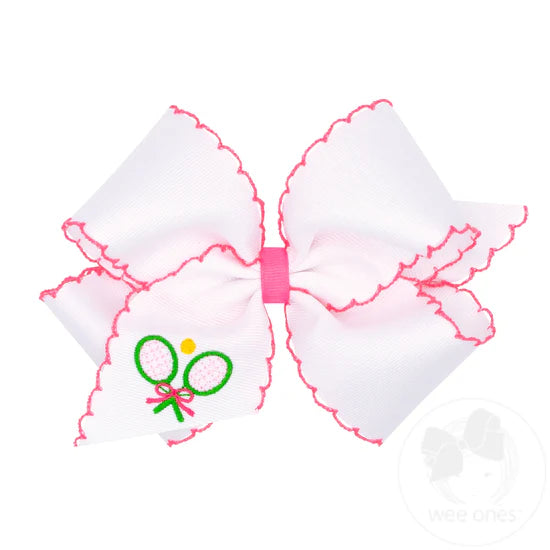 King Moonstitch Embroidered Classic Bow
