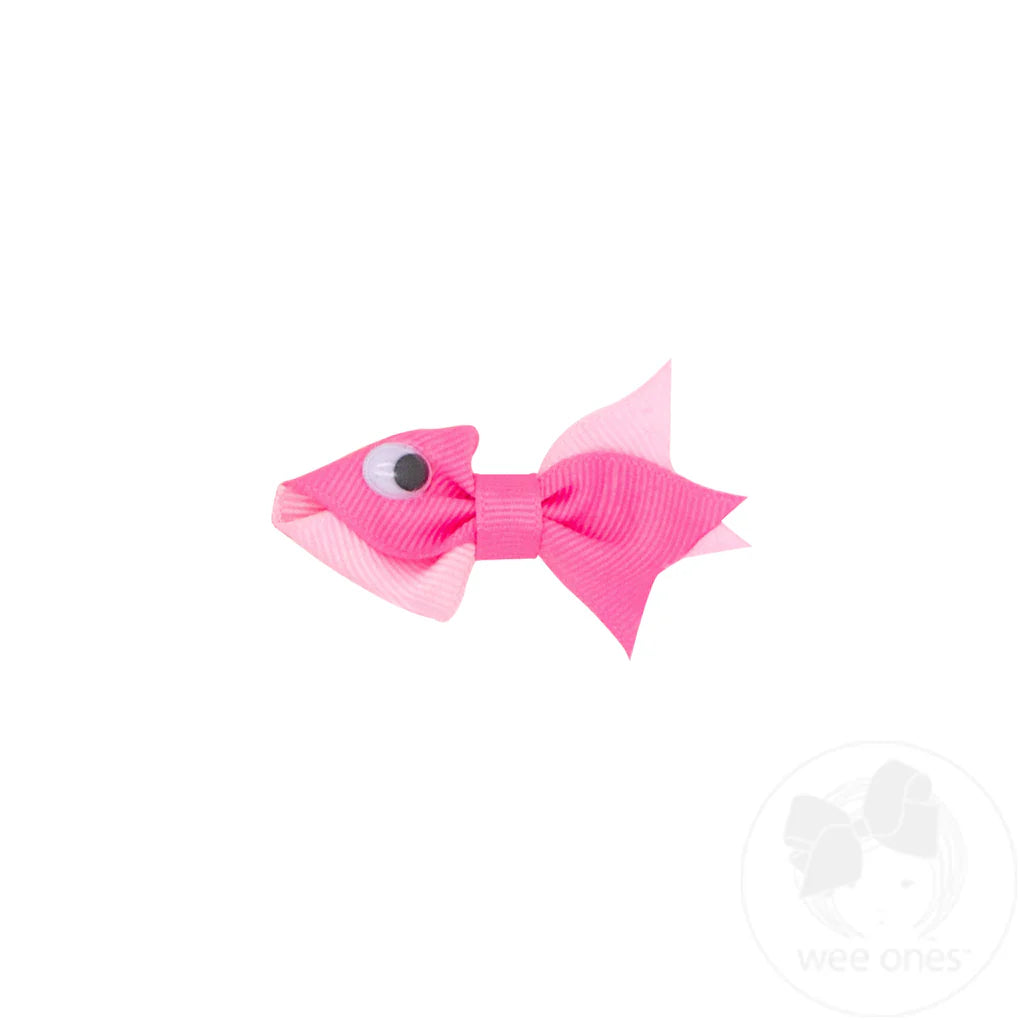 Tiny Two Tone Fish Hair Clip