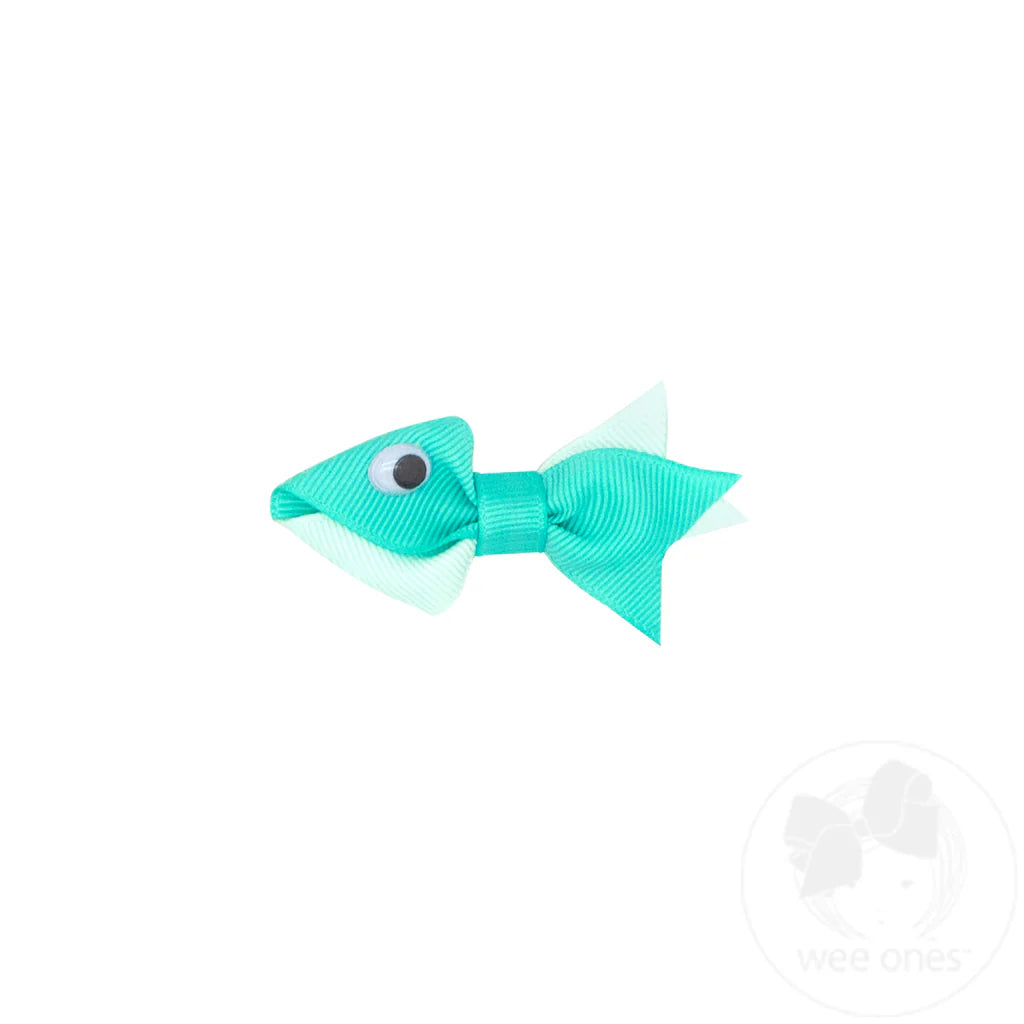 Tiny Two Tone Fish Hair Clip