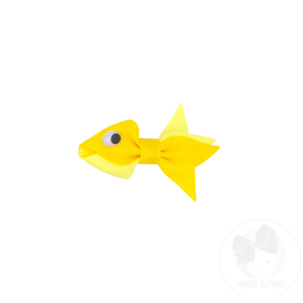 Tiny Two Tone Fish Hair Clip