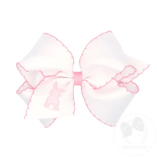 Medium Moonstitch Easter Emboidered Classic Bow