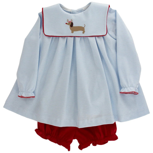 Ruthie Reindog Knit Bloomer Set