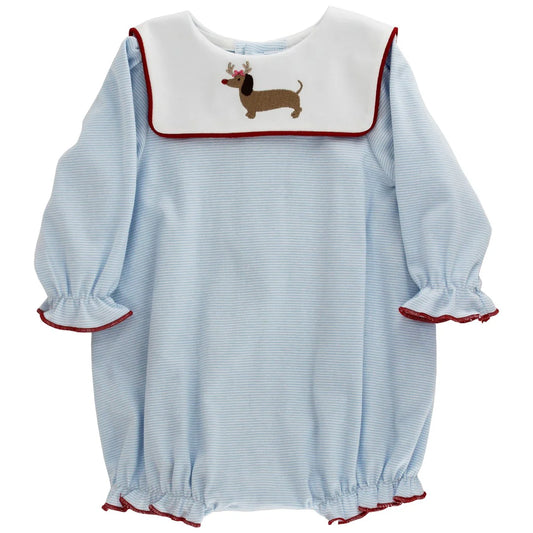 Ruthie Reindog Girl's Blue Knit Bubble