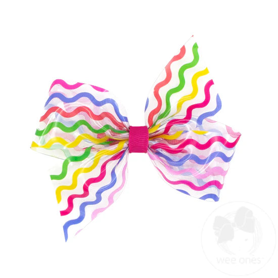 Medium Splish Splash Vinyl Bow