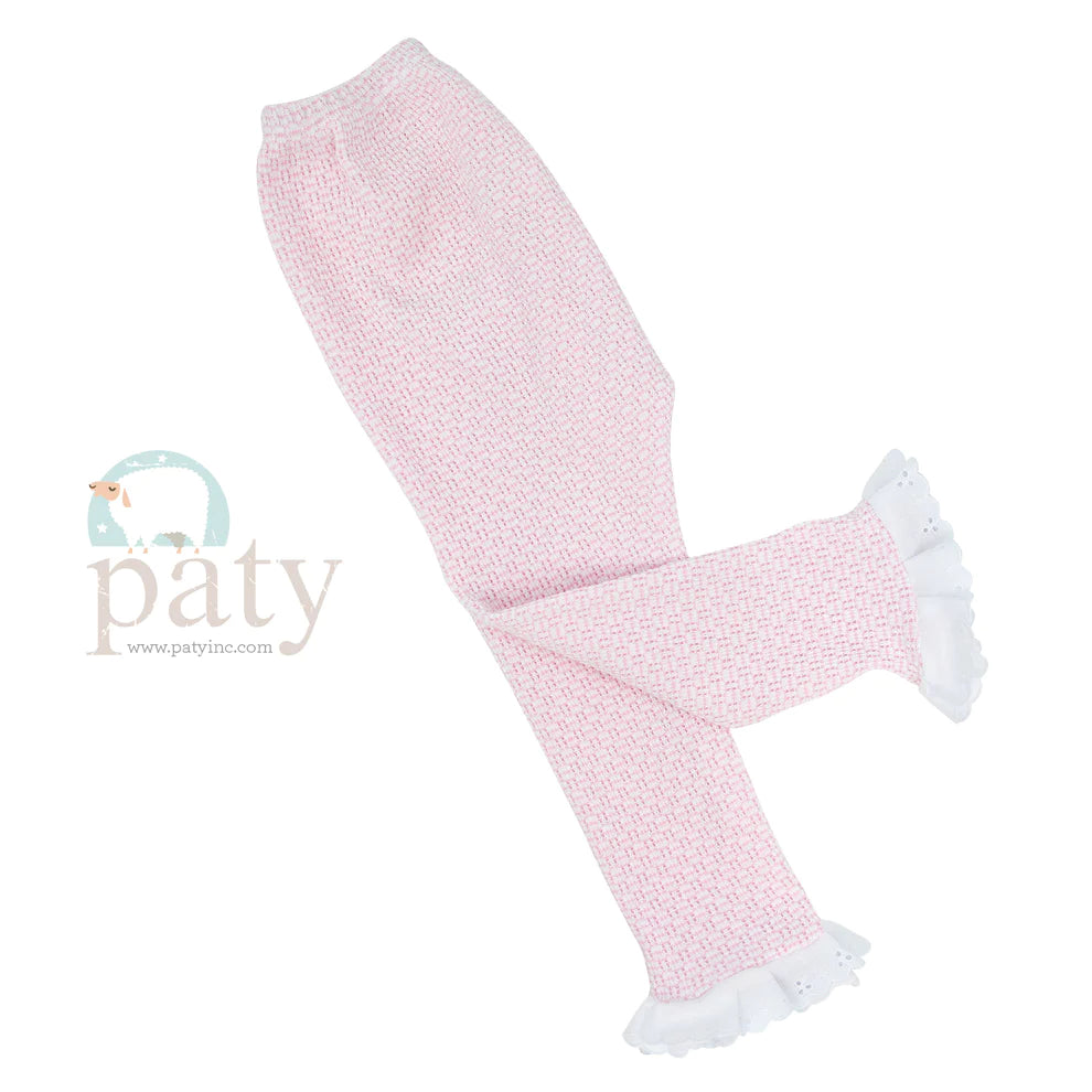 Pink Eyelet Trim Set