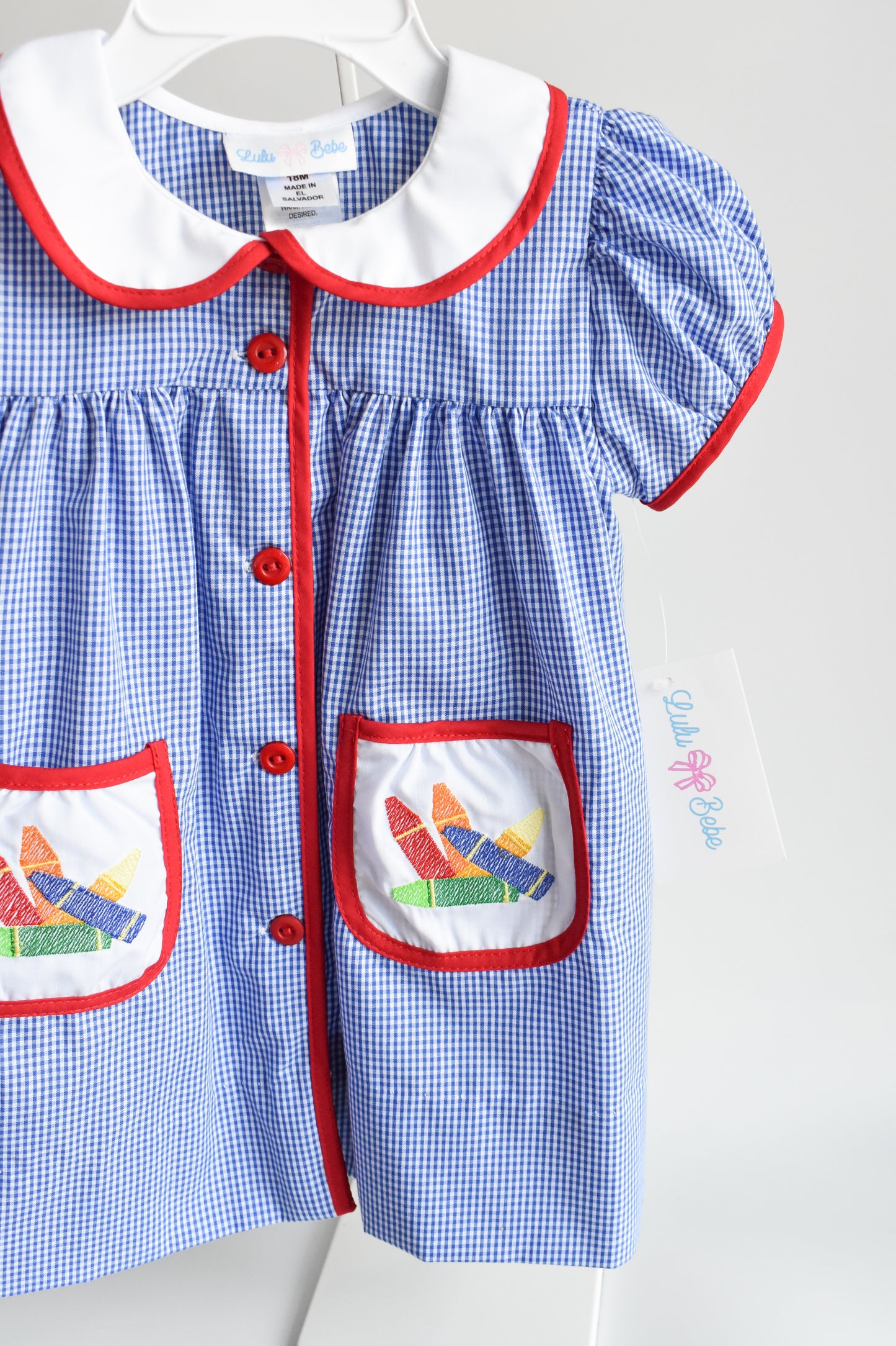 Bea's Back To School Crayon Pocket Dress