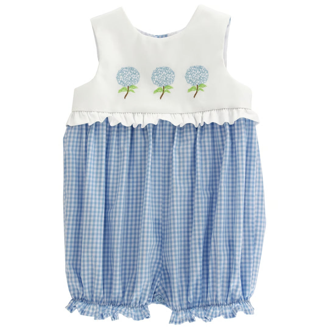 Blue Belle Ruffled Romper