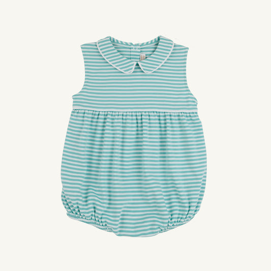 Sleeveless Bradford Bubble-Turks Teal Stripe