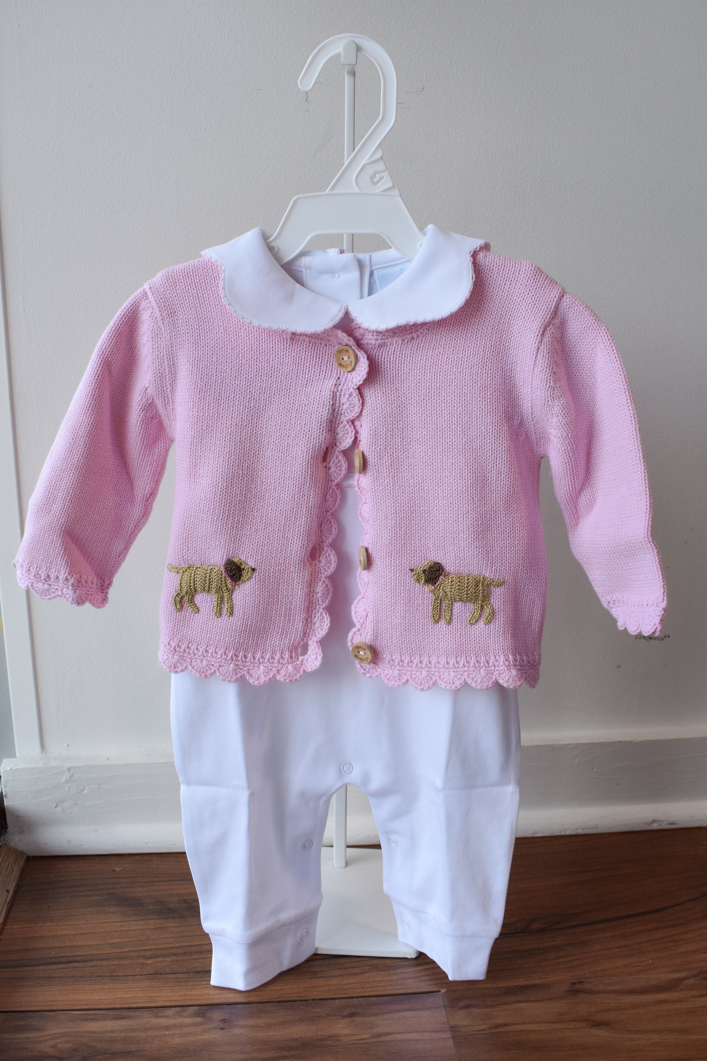 Crochet Playsuit-Pink Lab