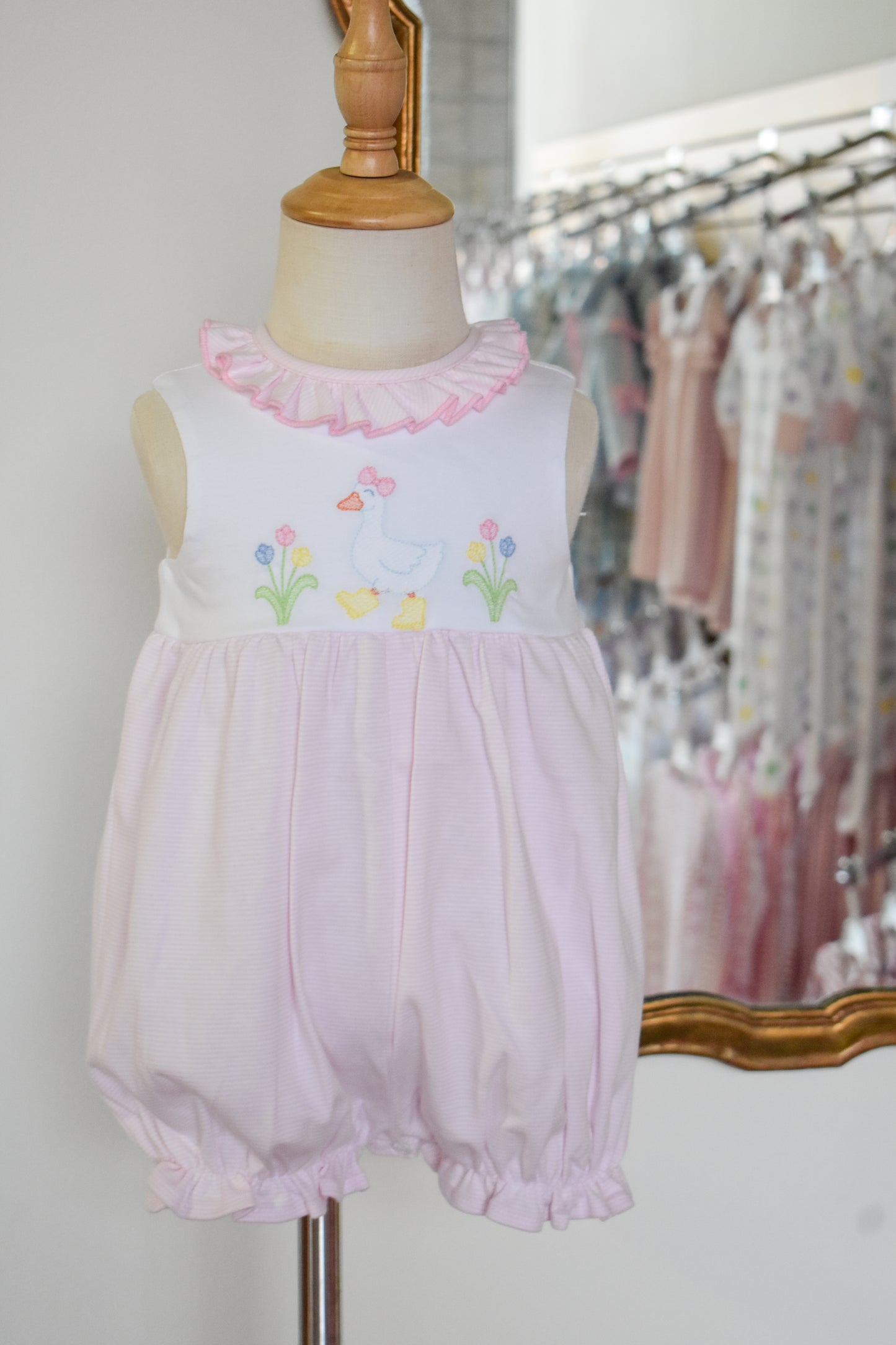 Goose N Boots-Girl's Ruffled Romper