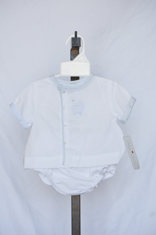 My First Lamb Diaper Set/Matching Hat