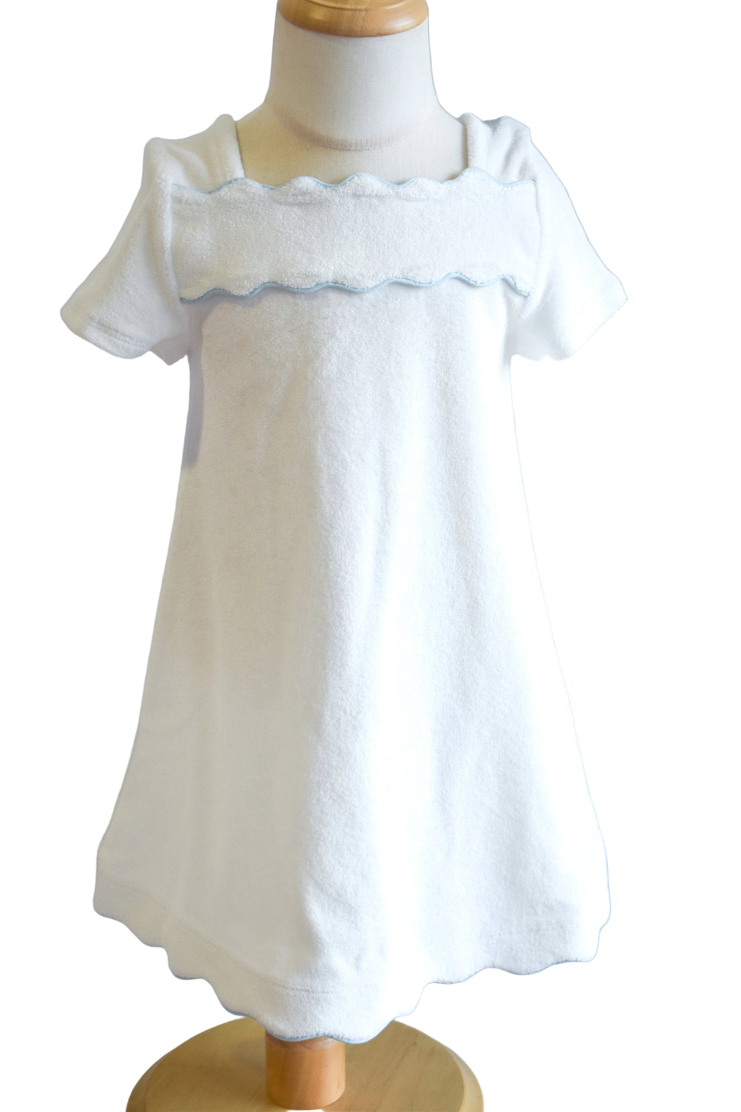 Weezie Girls' Terry Scalloped Dress