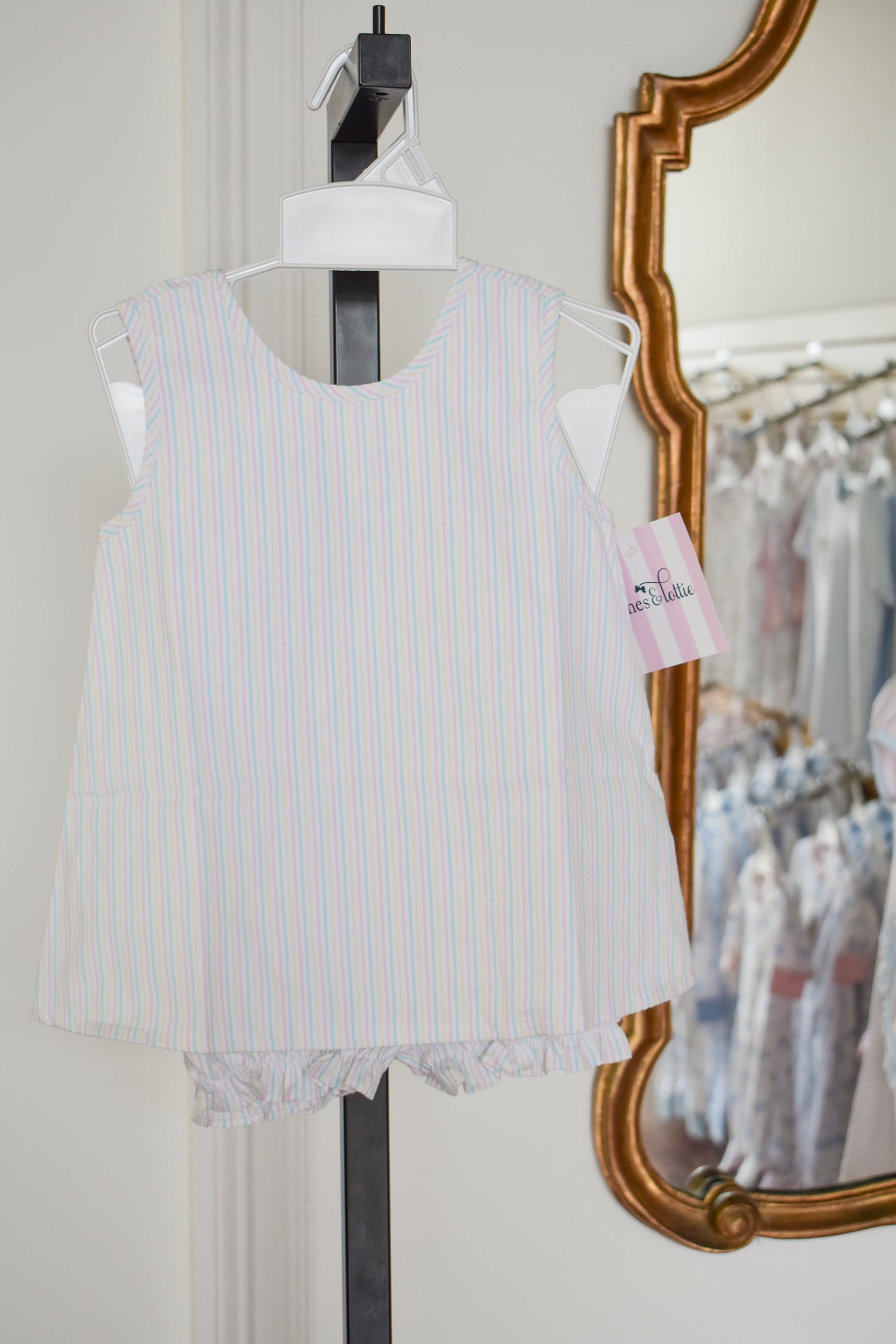 Pastel Striped Lottie Bloomer Set