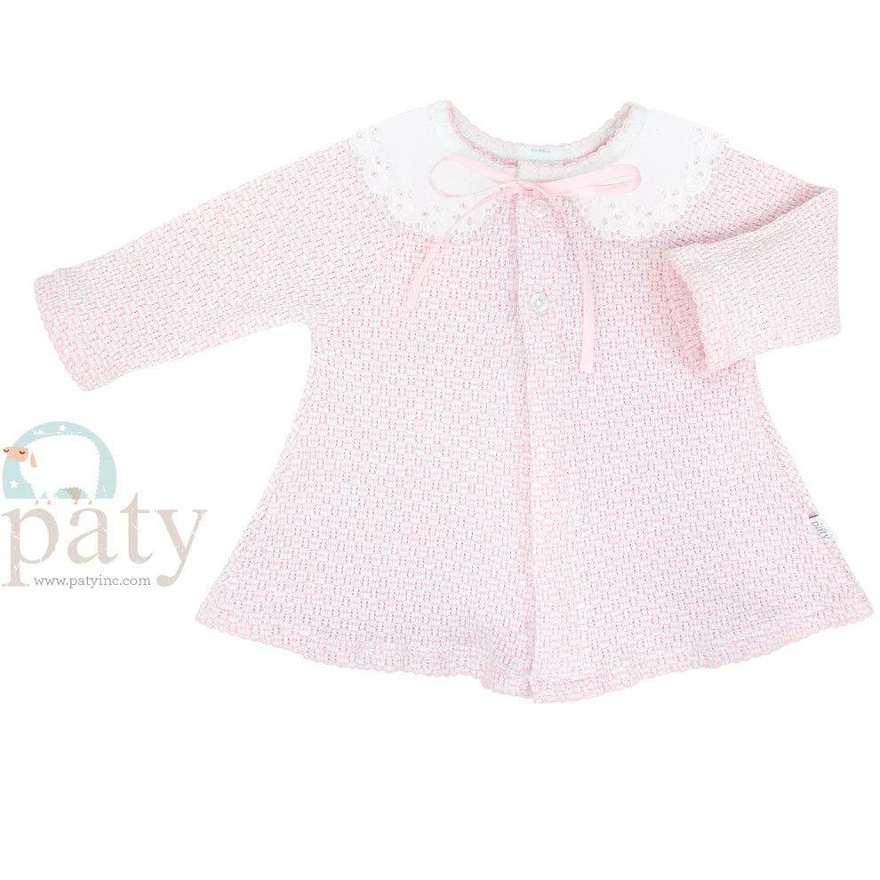 Pink Eyelet Trim Set