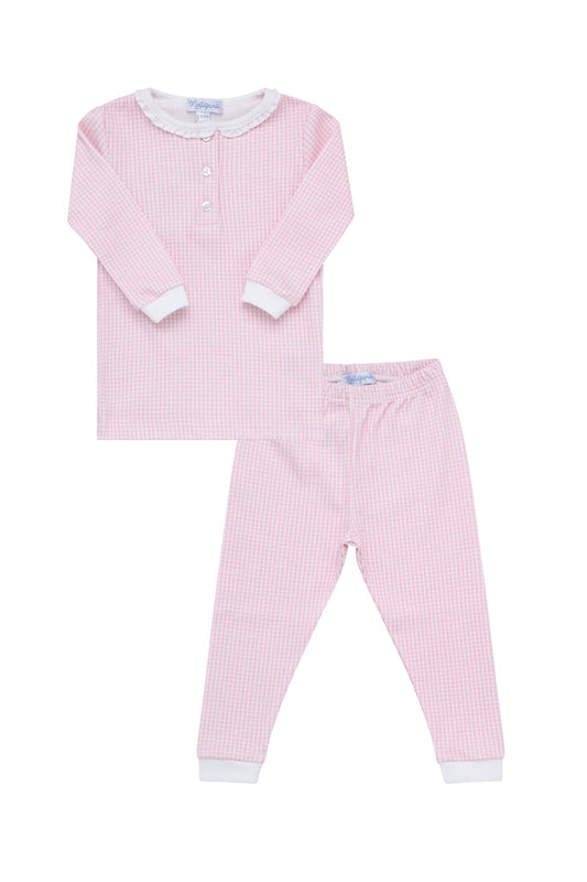 Pink Gingham PJ Pant Set
