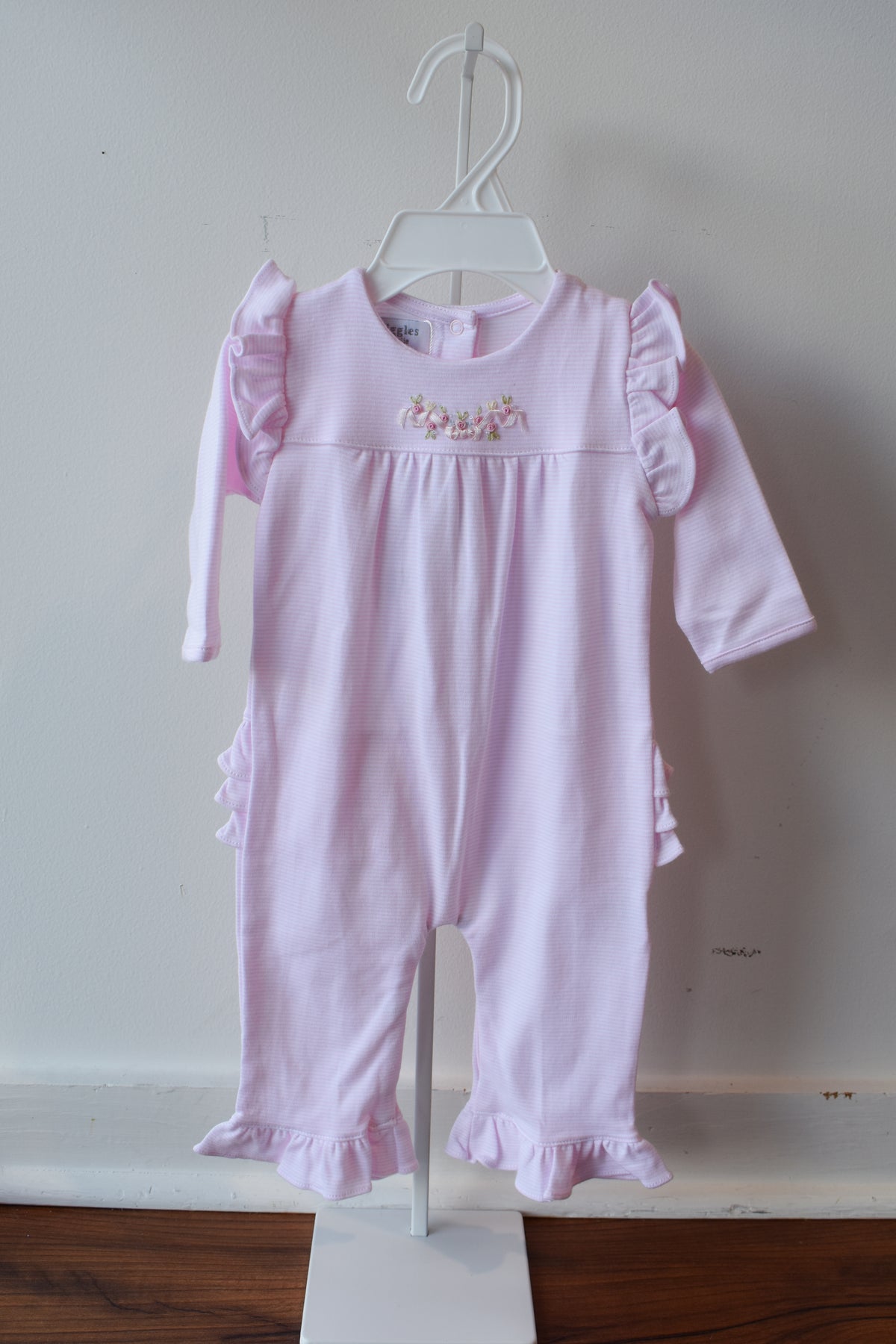 Petal Pink Long Sleeve Romper